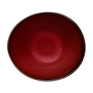 1880 Hospitality L6753074762 Rustic Crimson 14 Oz Soup Bowl