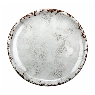G.E.T. CS-5-FM French Mill White Melamine 5.5" Plate