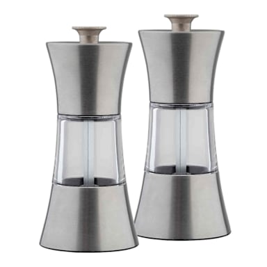 TableCraft 10924 S/S/Acrylic 5" Salt / Pepper Mill - 2 / ST