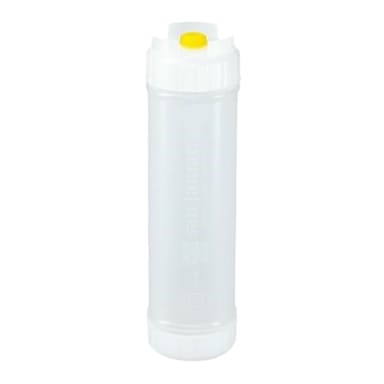San Jamar 857320M EZ-Kleen 20 Oz. Bottle w/ Med Yellow Valve