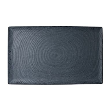 Steelite 7184TM049 Pompeii Slate 20.9 x 12.9 Melamine Platter - 4 / CS