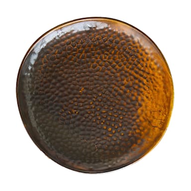 Bon Chef 2400021P Coppa 8" Rustic Copper Salad Plate
