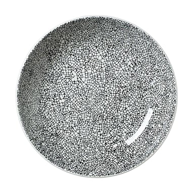 Steelite 17600570 Ink Crackle Black 27 Ounce Coupe Bowl