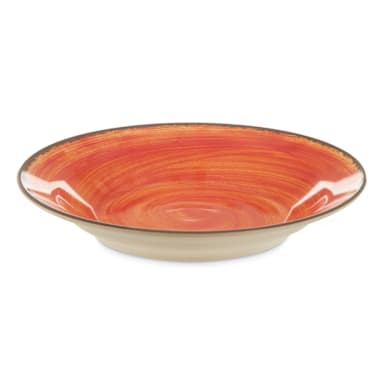 Carlisle 5400352 Mingle Fireball 28.5 Ounce Rimmed Soup Bowl - 6 / CS