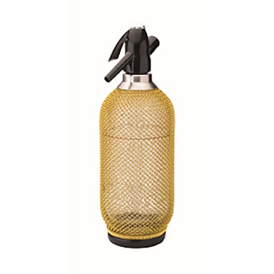 Hospitality Brands HB90210-001 Harley Gold Glass 34 Ounce Soda Siphon