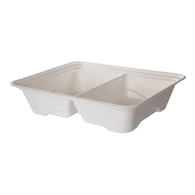 Eco Products EP-SCTR13102LNFA 2 Cmpt Half Size Food Pan