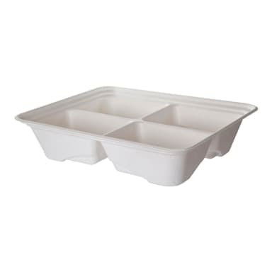 Eco Products SCTR13104LNFA 4 Cmpt Half Size Food Pan