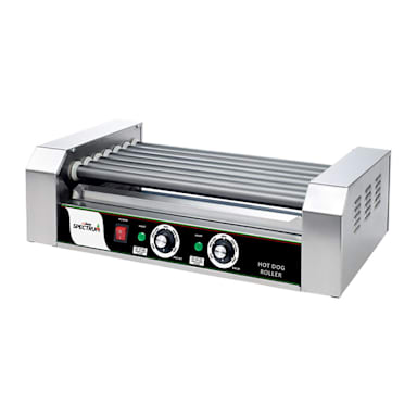 Winco EHDG-7R 18 Dog Capacity Roller Type Hot Dog Grill