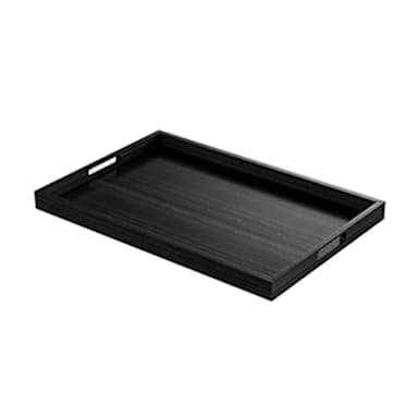 Craster TA_CMBOL Black 23-3/5 x 15-7/10 x 1-3/5 In. Room Service Tray