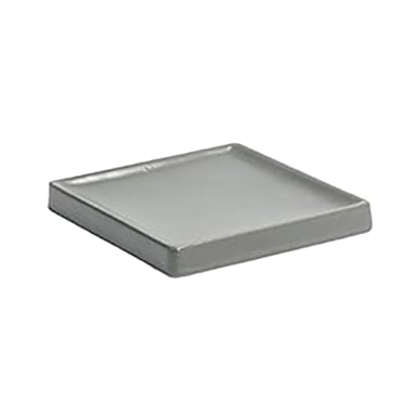 FOH RSD026GYC23 Smoke 4" Square Stoneware Soap Dish