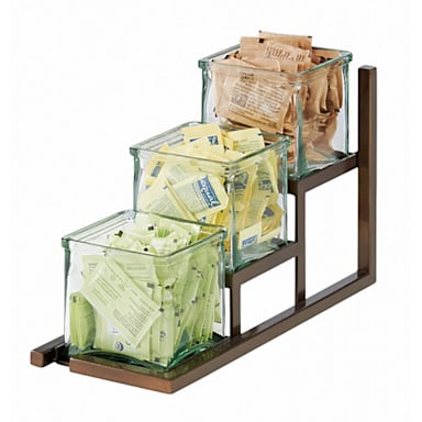 Cal-Mil 4304-84 Sierra Bronze 3 Jar Stair Step Display