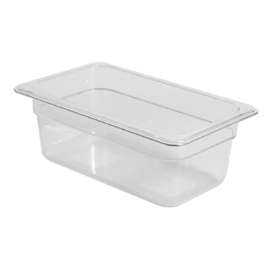 Darling Foodservice Clear 1/4 Size x 4"D Food Pan