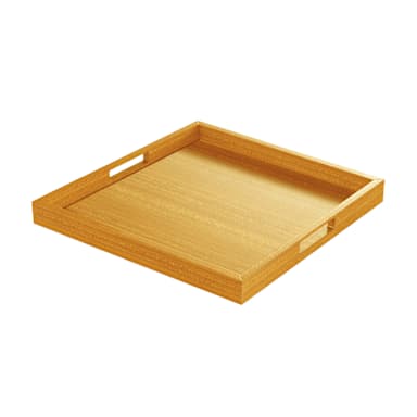 Craster TA_CMOM Oak Modern 15-7/10" Square Drink Tray