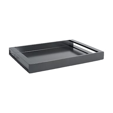FOH RRT007BKW20 New York Onyx 16 x 12" Composite Tray - 2 / CS