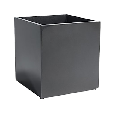 FOH RWA013BKW20 New York Cube Onyx 8 Qt. Waste Basket - 2 / CS