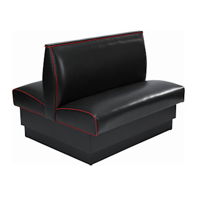 American Table & Seating AD-36 GR4 Black Double Booth Seat