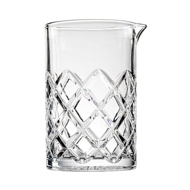 TableCraft 11697 Waverly Diamond Cut 20 oz. Mixing Glass - 6 / CS
