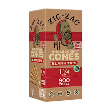 National Tobacco Co. 00857 Blank Tip 1-1-4 Zig-Zag Cone - 5400 / CS