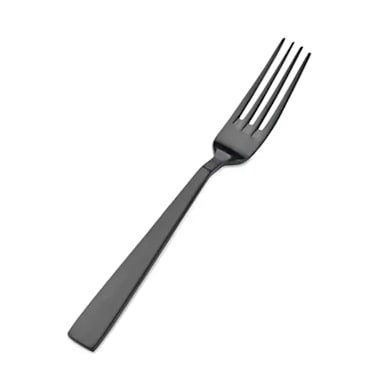 Bon Chef S3707BM Roman Matte Black 18/10 7.1" Salad Fork - Dozen