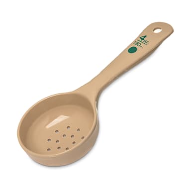 Carlisle 432906 Beige Perforated 4 Ounce Portion Control Spoon