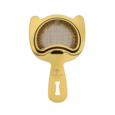 Mercer Culinary M37185GD Gold 2-Prong 6" Mesh Strainer