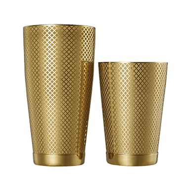 Mercer Culinary M37200GD Gold 28 / 18 Ounce Shaker Set