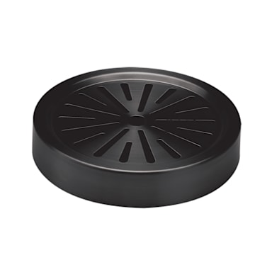 Service Ideas DT6BSBX Black Onyx S/S 6" x 1.25"H Drip Tray