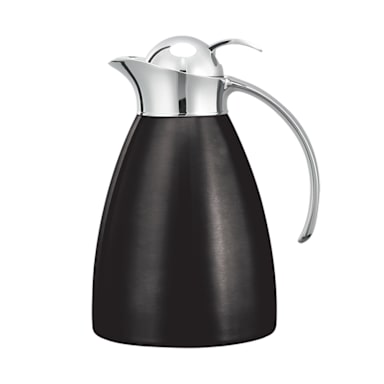 Service Ideas MAR10BSPBBX Marquette Black Onyx S/S 1L Vacuum Carafe