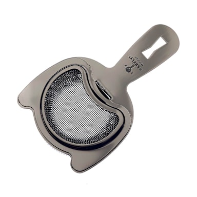 Mercer Culinary M37185BK Gun Metal 6" Fine Mesh Bar Strainer