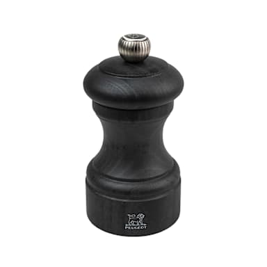 Peugeot 3951600 Bistro Matte Black Beechwood 4" Salt Mill