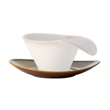 1880 Hospitality L6753066504 Rustic Sama 7.25" Oval Coupe Saucer - 24/CS