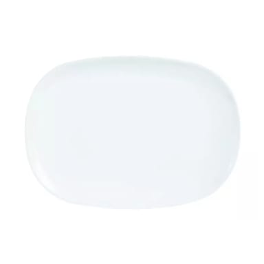Arcoroc E8007 Evolutions White 13.75 x 9.25 In. Glass Platter - 6 / CS
