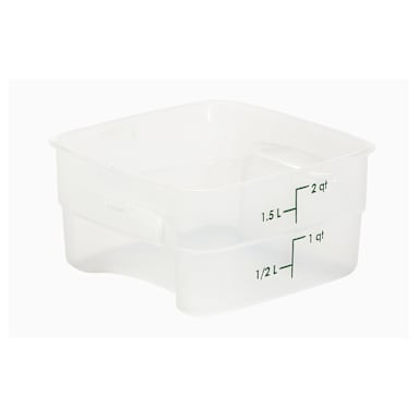 Cambro 2SFSPROPP190 FreshPro Translucent 2 quart Storage Container