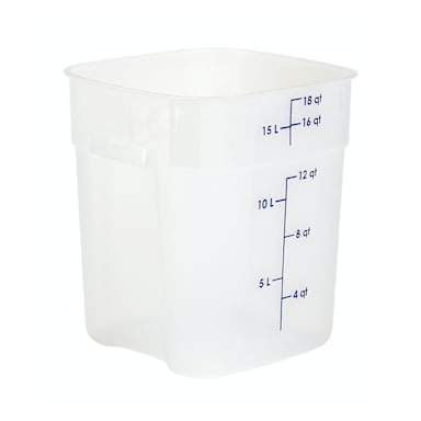 Cambro 18SFSPROPP190 FreshPro Translucent 18 quart Storage Container