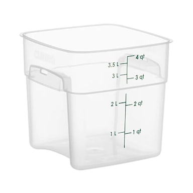Cambro 4SFSPROPP190 FreshPro Translucent 4 quart Storage Container