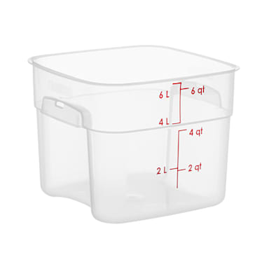 Cambro 6SFSPROPP190 FreshPro Translucent 6 Quart Storage Container