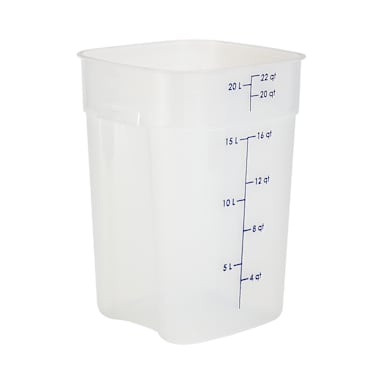Cambro 22SFSPROPP190 FreshPro Translucent 22 quart Storage Container