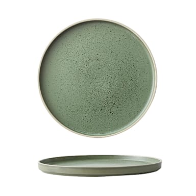1880 Hospitality MO2701016SB Moira Smoky Basil 6.25 In Stoneware Plate - 36/CS