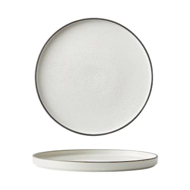 1880 Hospitality MO2701016DW Moira White 6.25" Stoneware Plate - 36/CS