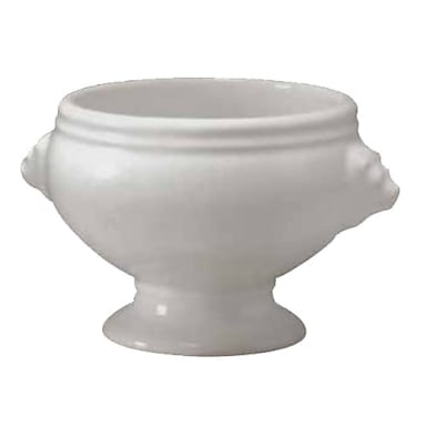 Diversified Ceramics DCI624UW White 19.5 Oz. Lion's Head Tureen 12 / CS