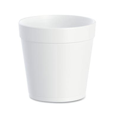 Dart 32MJ48 White EPS Foam 32 Ounce Container
