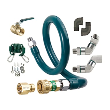 Krowne Metal M7536K10 218K Btu 0.75 x 36" Gas Hose Connection Kit