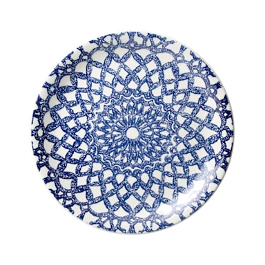 Steelite 17620567 Ink Nomad Blue 8" Coupe Plate
