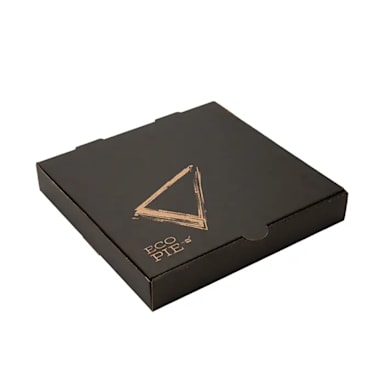 Restaurantware RWA0829KB Kraft/Black 12.5"Sq Pizza Box