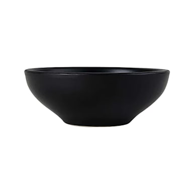 Tuxton China VBB-150A Zion Black 15 Ounce Soup/Salad Bowl