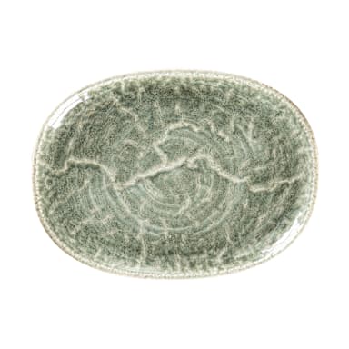 RAK Porcelain KSOP32IN Krush Sage 12.6 x 9.25 Oval Platter - 6 / CS
