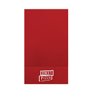 Gr St Pizza Red 5" x 9" Check Presenter