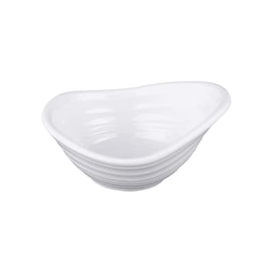 EGS DS45-W Swirl White 4 Ounce Dish - 6 / CS