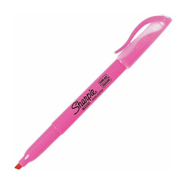 Sharpie SAN27009 Pink Chisel Point Highlighter Marker - Dozen
