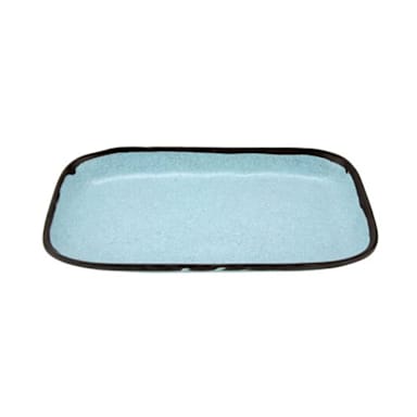 G.E.T. CS-1170-GBL Pottery Market Speckled Blue 12 x 7.5 Plate